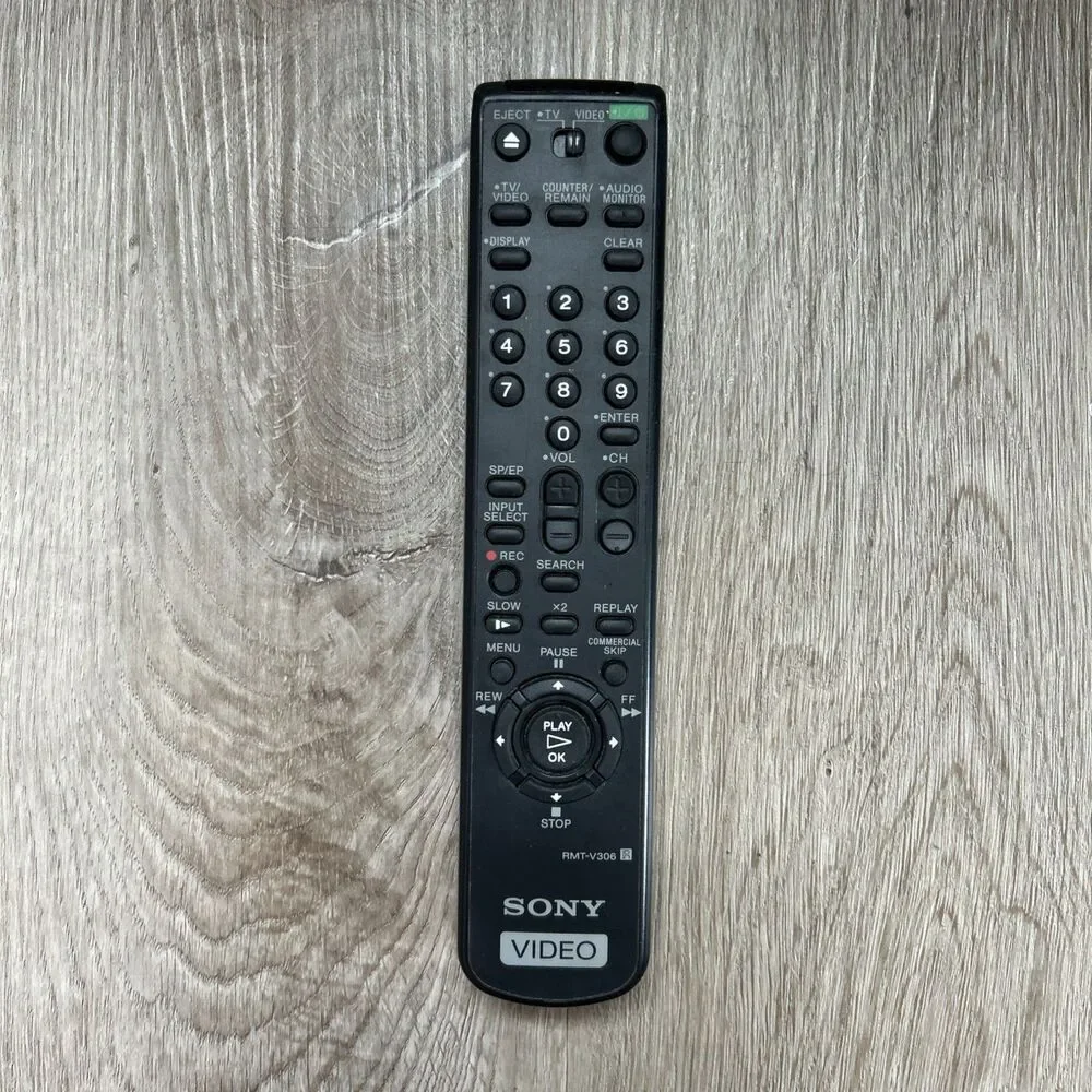 Sony RMT-V306 VCR Remote Control SLV-N51 VHS Player OEM Genuine Tested Working